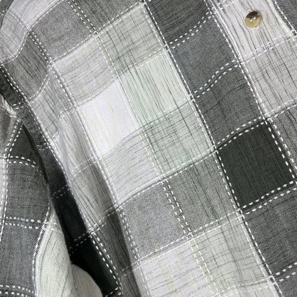 Vintage 90’s‎ Bill Blass Button Down Shirt Embroidered Green Check XL - Picture 5 of 6